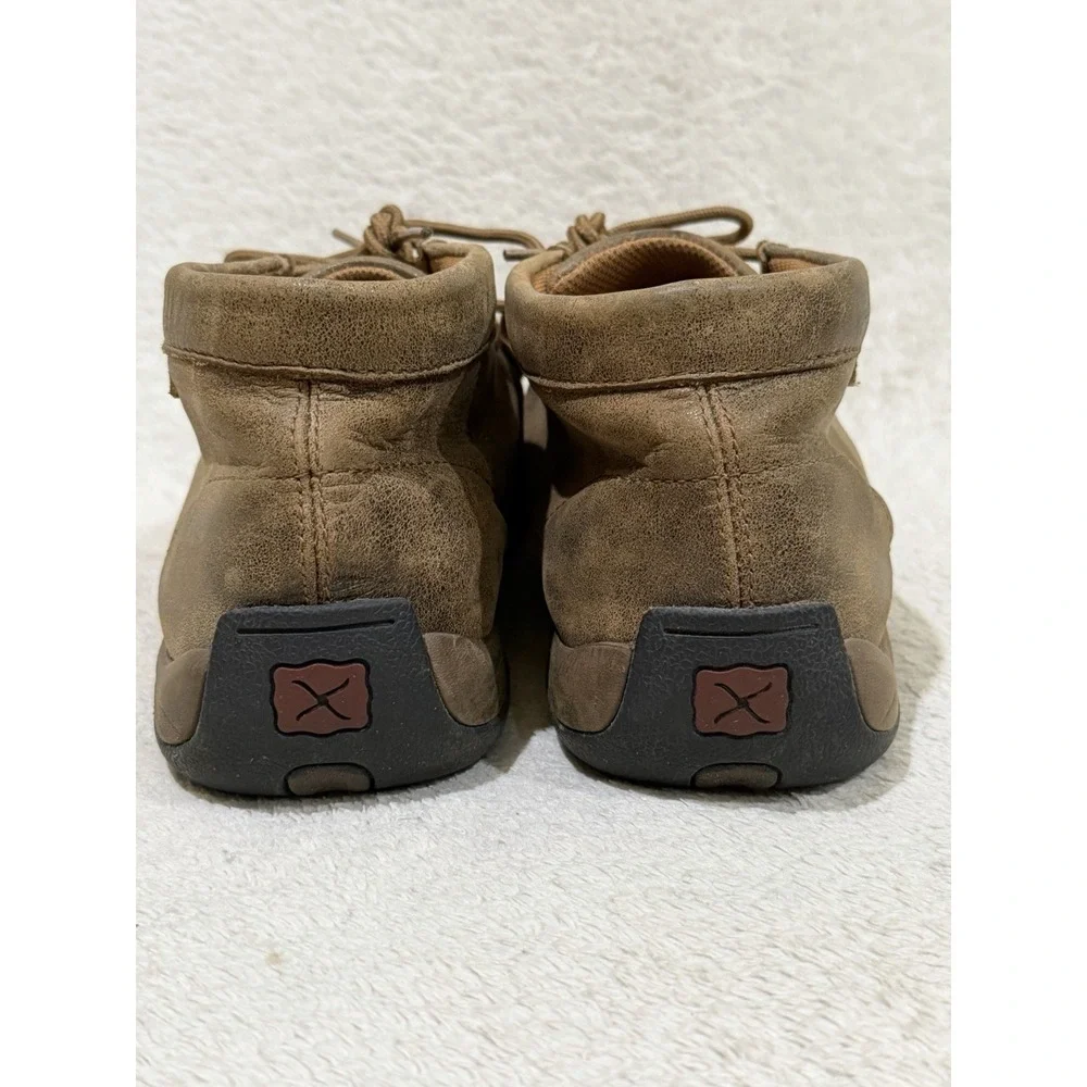 Twisted X The Original Leather Chukka Driving Moc Mens Size 10.5 M Brown MDM0003